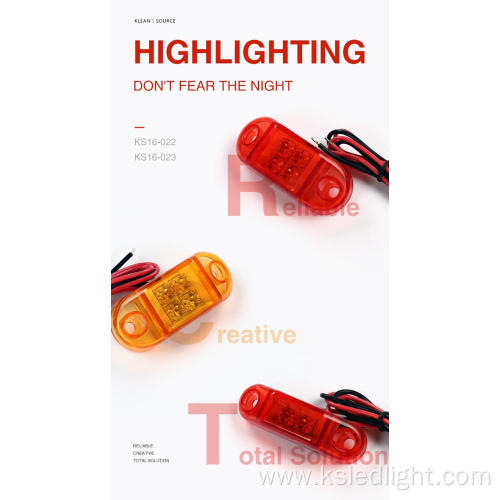 Brightness lamp side marker lights